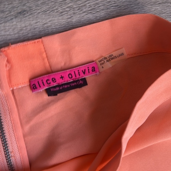 Alice + Olivia silk High-Waisted Wide-Leg Culotte Pants 4 - Picture 7 of 9